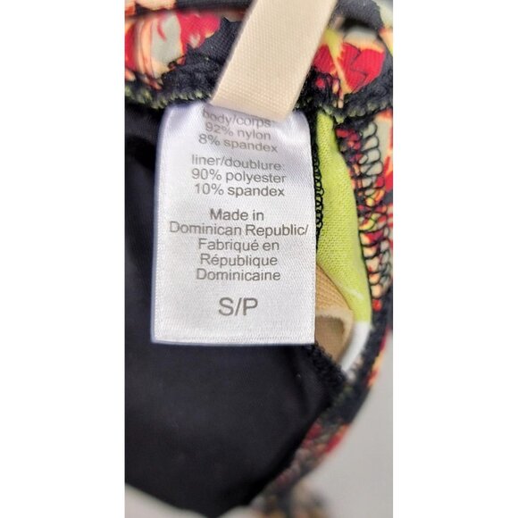 Eberjey Falling Floral Gisele Black Bikini Top Small Womens Swimwear - Picture 3 of 5